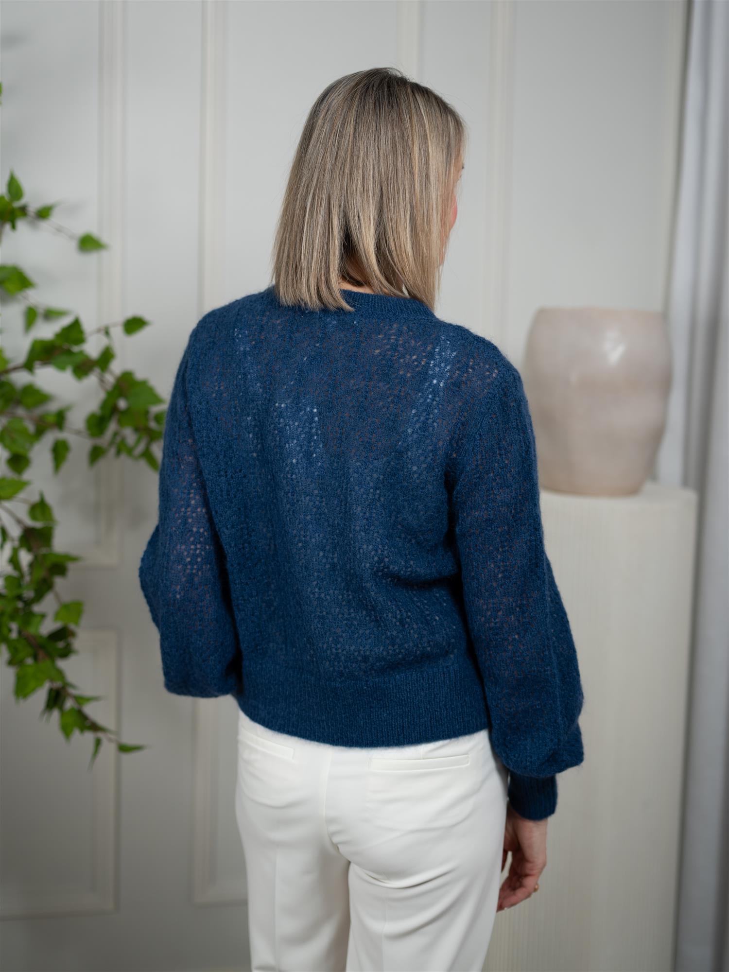Dear Dharma Aimi Cardigan Ocean Blue