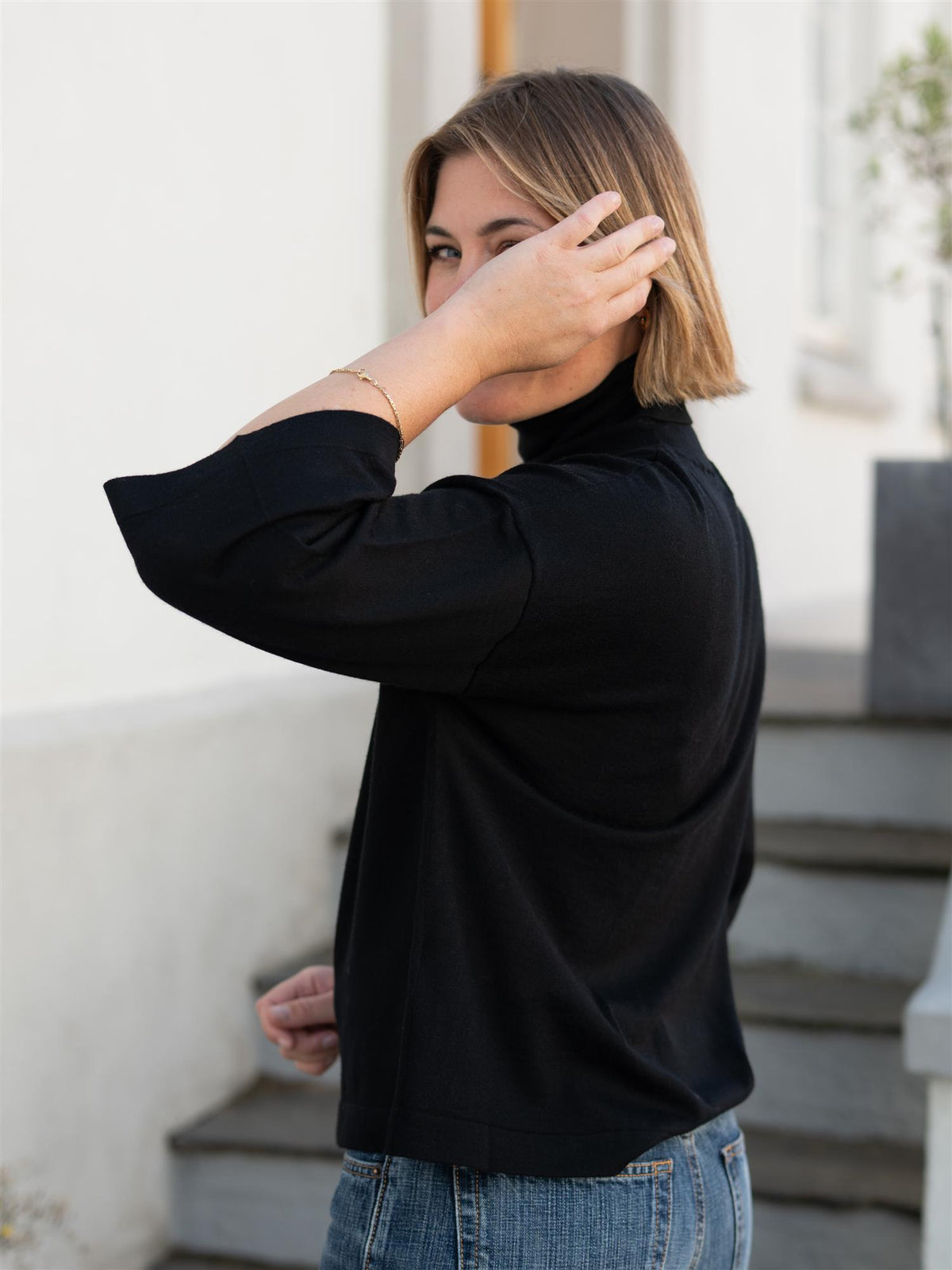 Tia Merino Knit Black