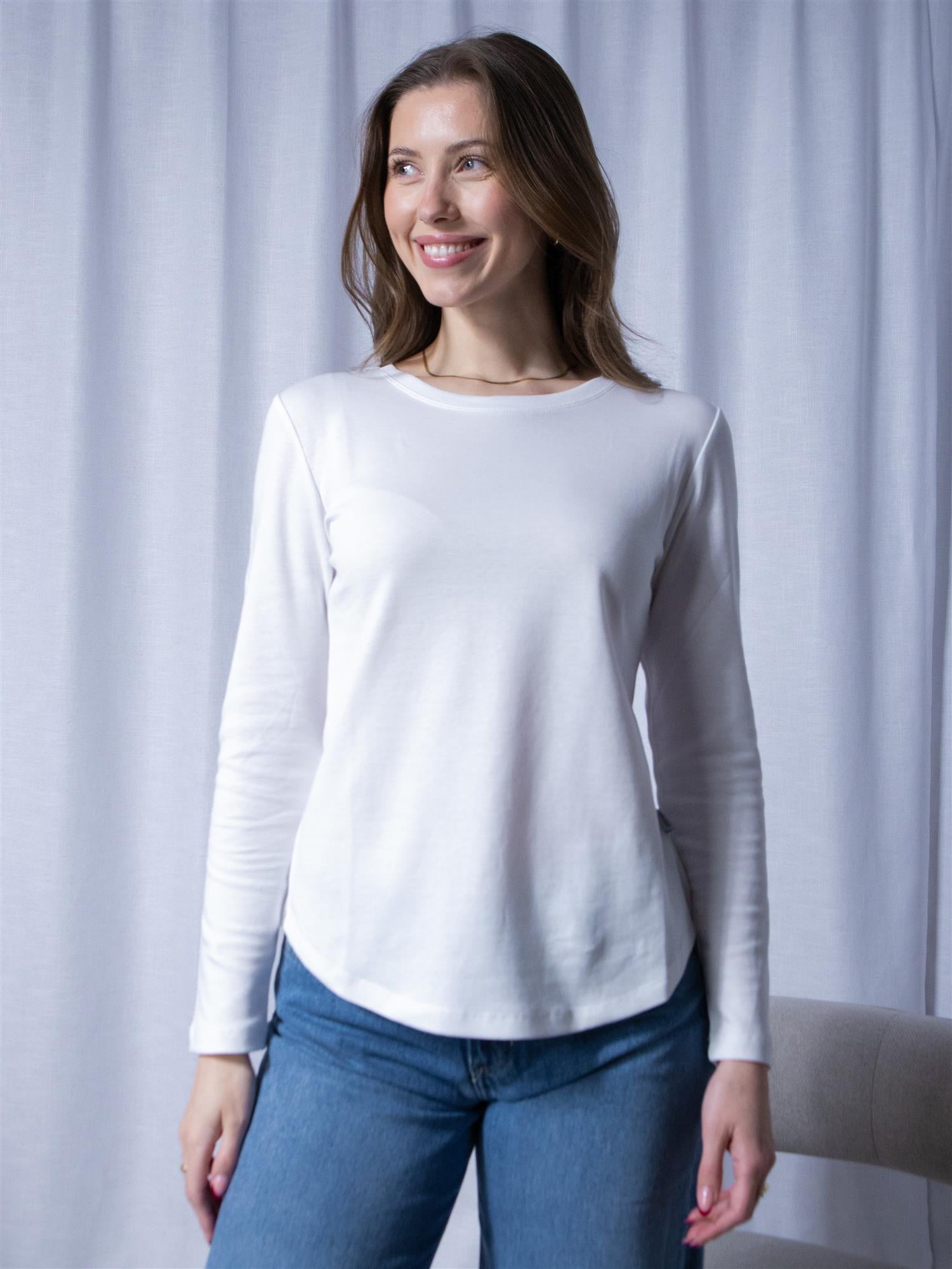 Violet Longsleeve White
