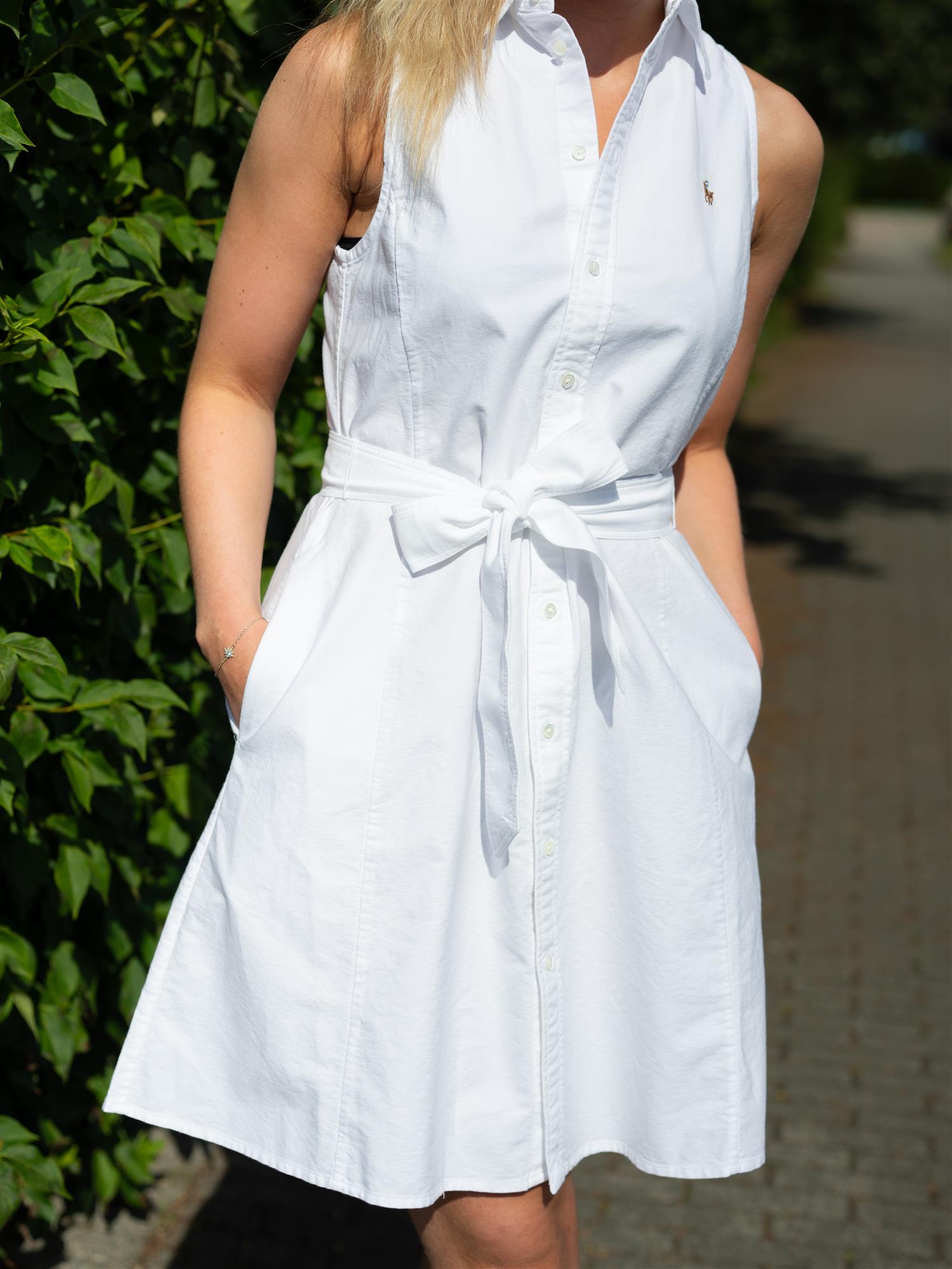 Woven Shirt Dress White