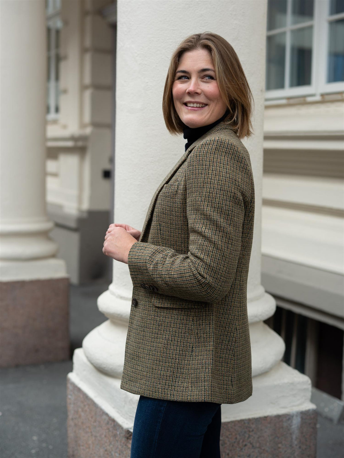 Brook Houndstooth Blazer