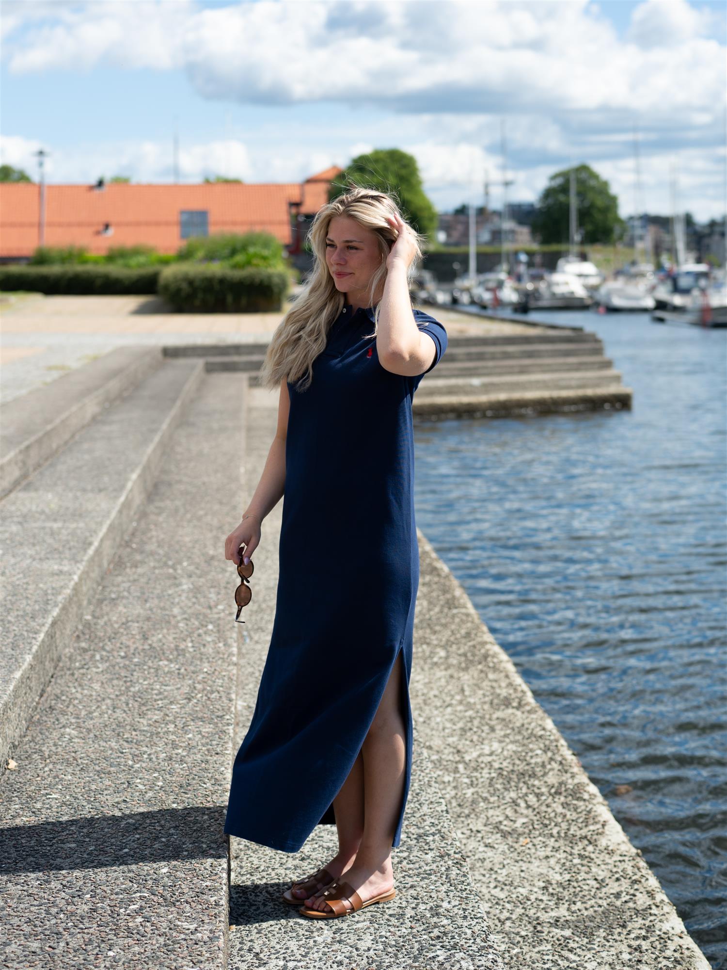 Polo Navy Classic Day Dress