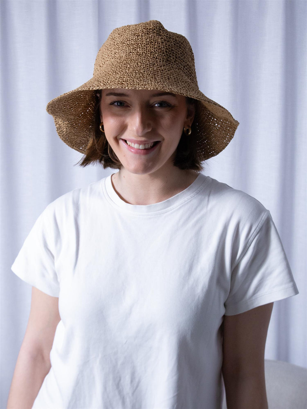 Gant Straw Hat Caramel Beige