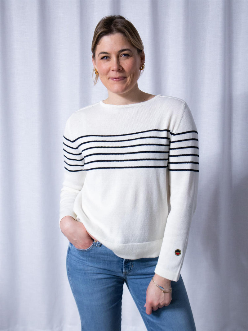 Busnel Carrie Sweater Ecru/Marine