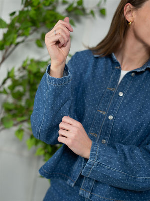 Camilla Pihl Marley Shirt Mid Blue Dot