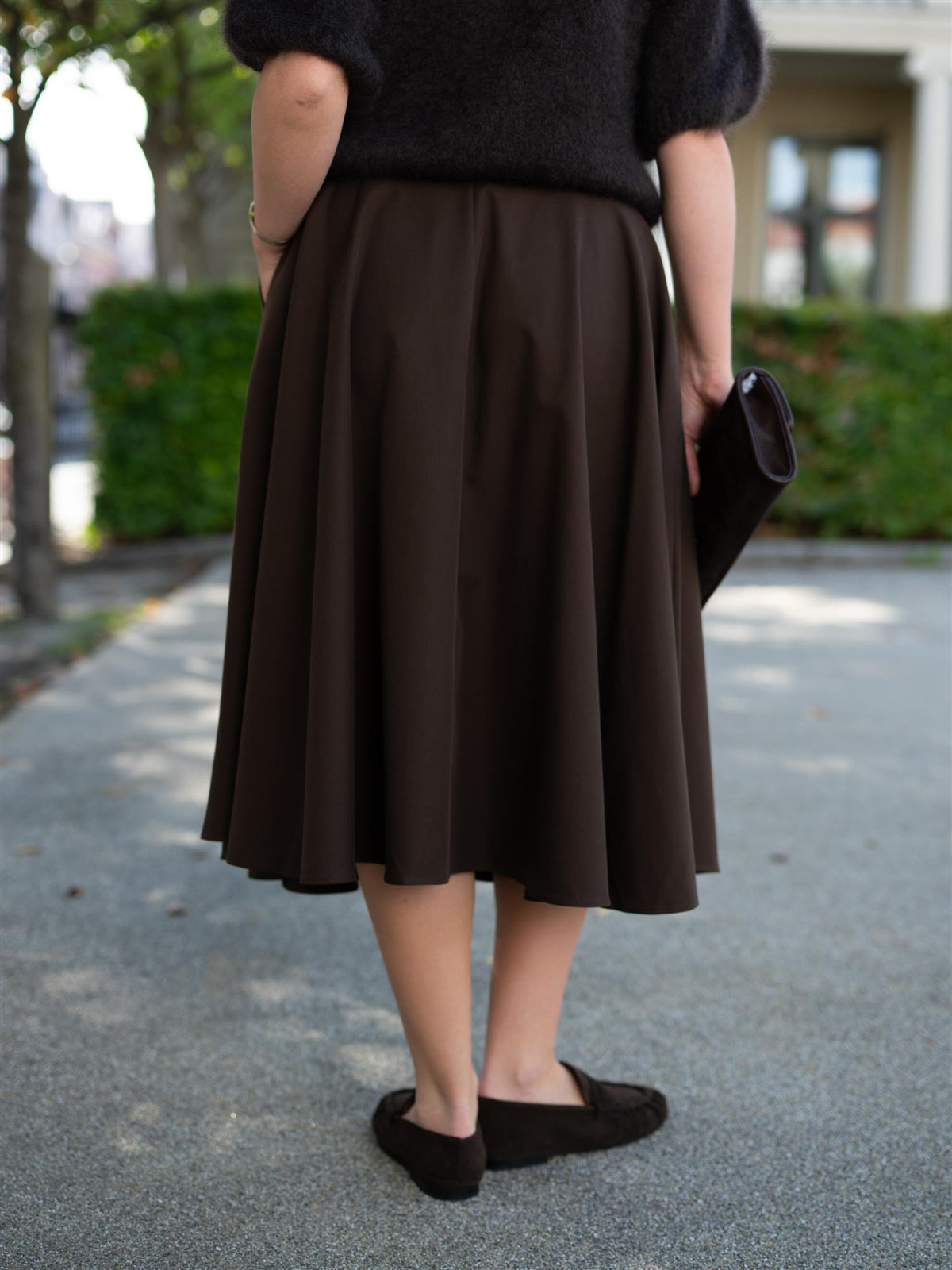 Wide Skirt Brown