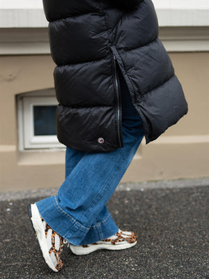 Colmar Long Quilted Jacket With Detacheable Hood