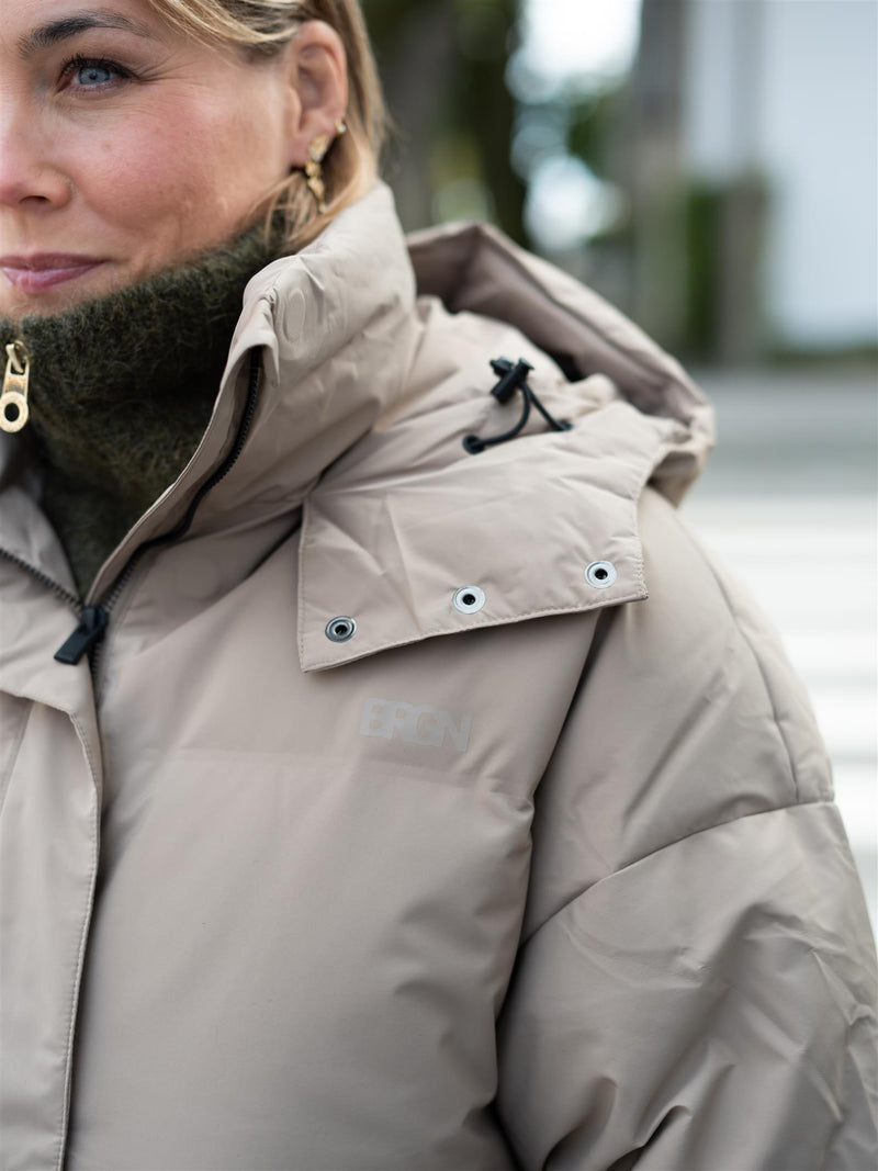 BRGN Regnskyll Bomber Jacket Taupe