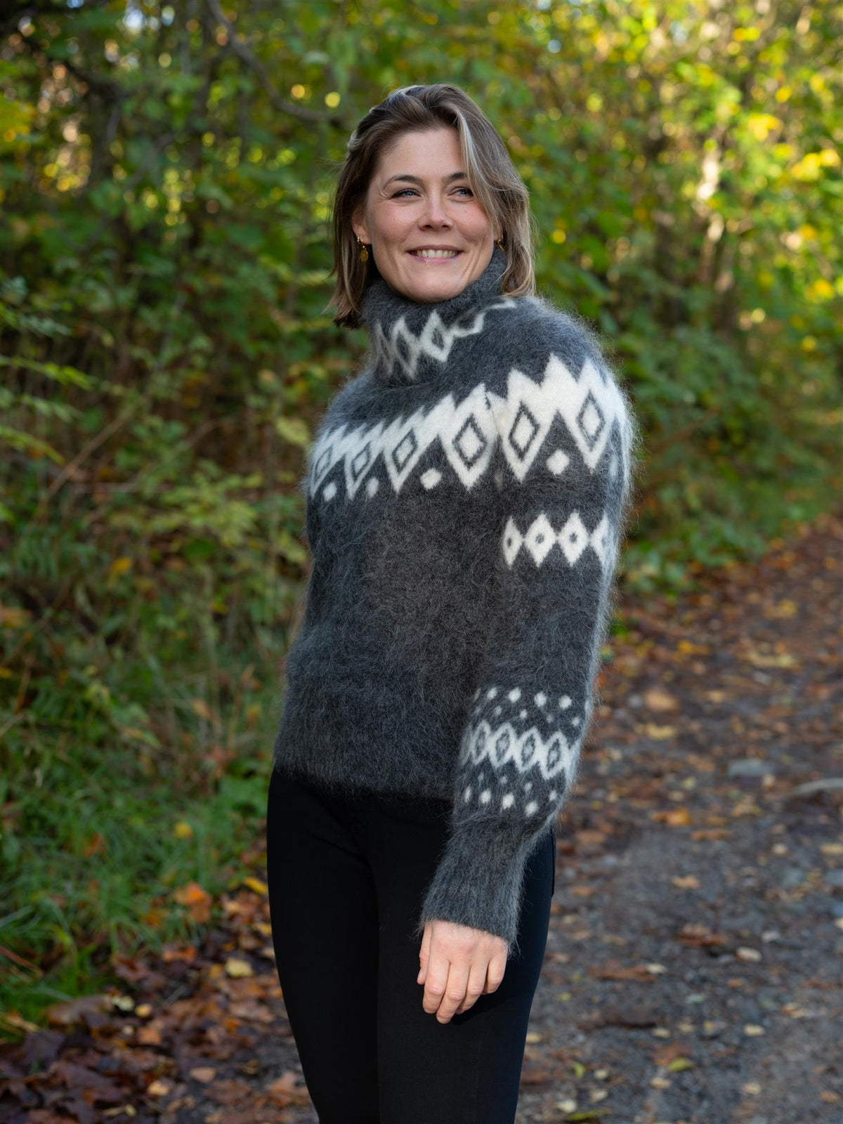 Kylie Chunky Sweater Charcoal