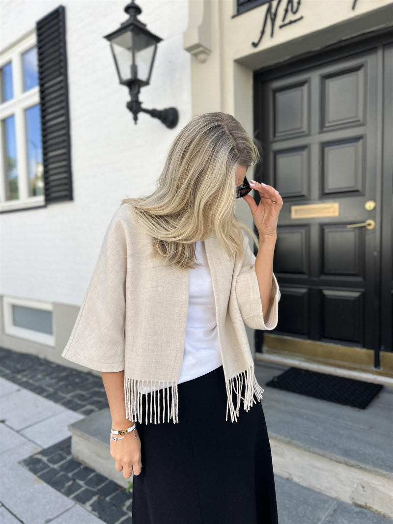 Christian Aks Keyla Lambswool Jacket Cream