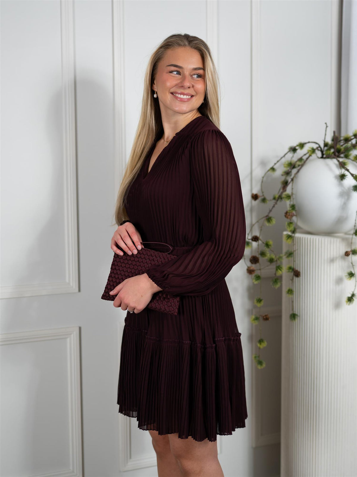 Willow Dress Dark Wine
