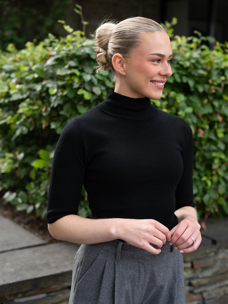 Ella&il Melly Merino Tee Black