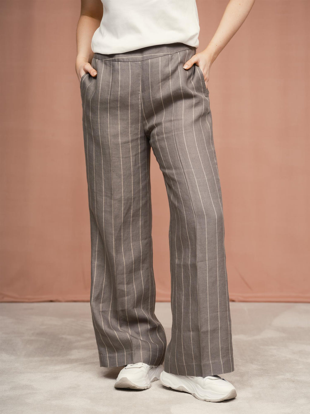 Stenstrøms Eve Pant Grey Striped