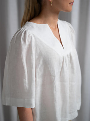 Ella&il Ellie Linen Top White