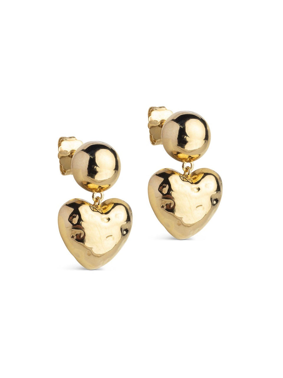 Enamel Earrings Poma Heart