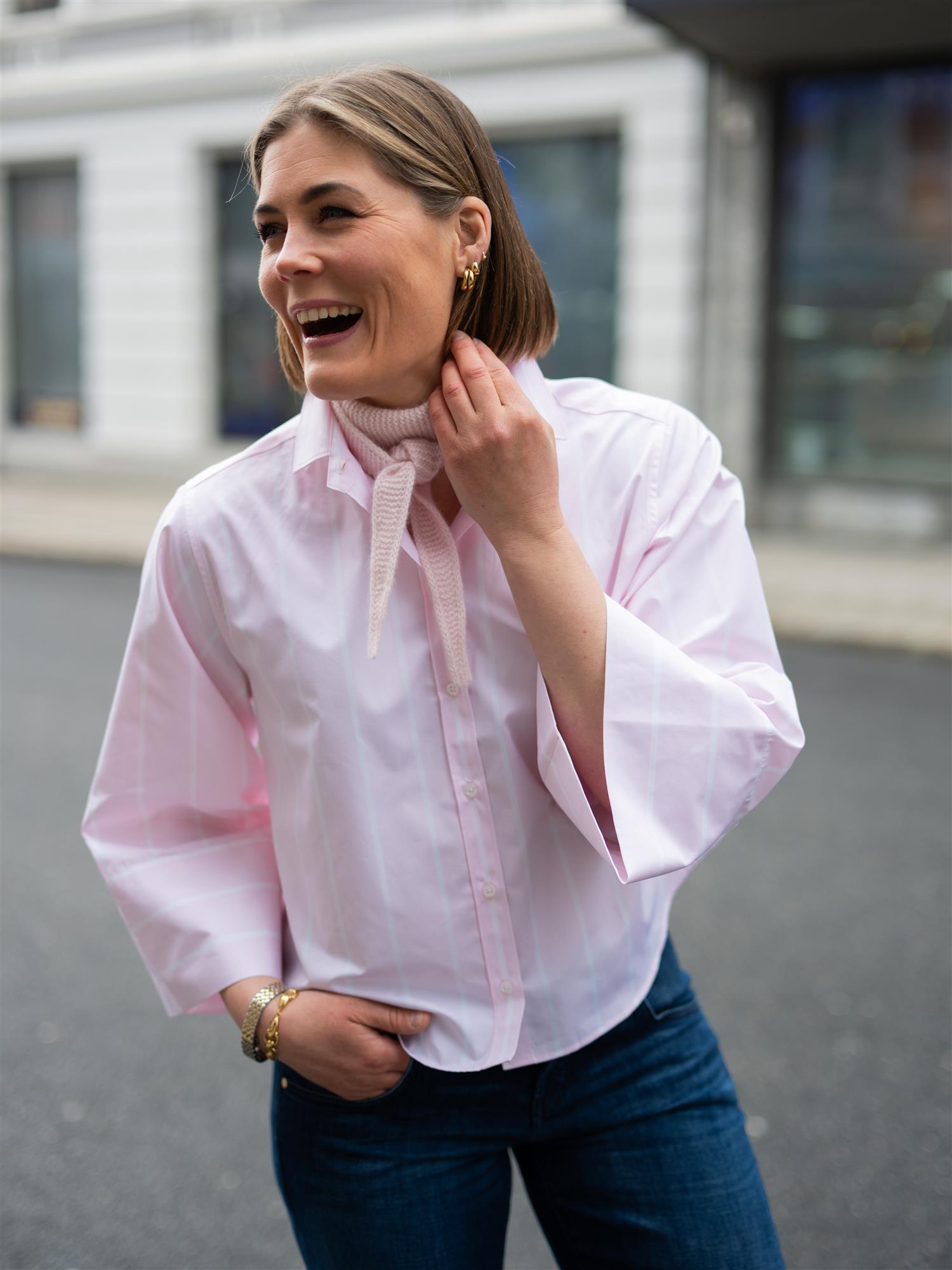 Julie Josephine Anja Shirt Peony Stripe