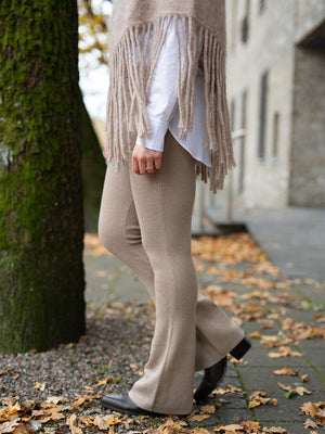 Ella&il Elida Merino Pant Beige Melange