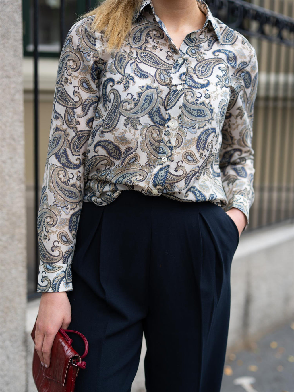 Gant Reg Paisley Cot Silk Shirt