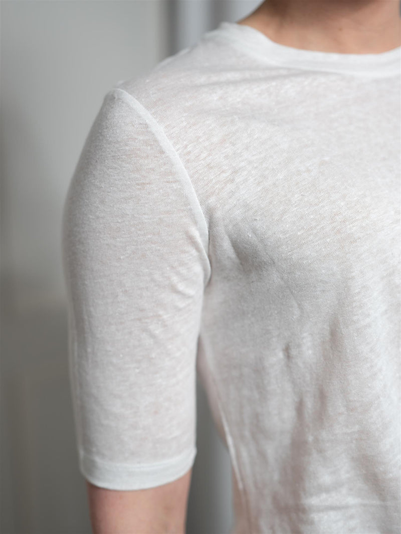 Ella&il Karina Linen Tee White