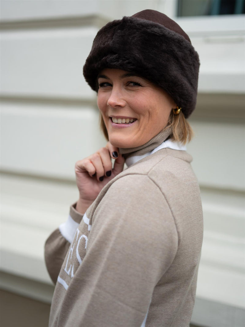 Ella&il Maud Merino Sweater Beige Melange