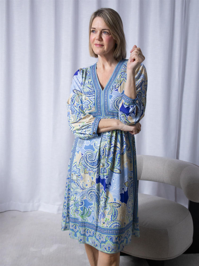 Hale Bob Remy Midi Dress Blue