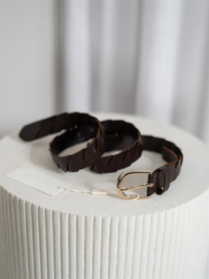 Camilla Pihl Selene Belt Dark Brown
