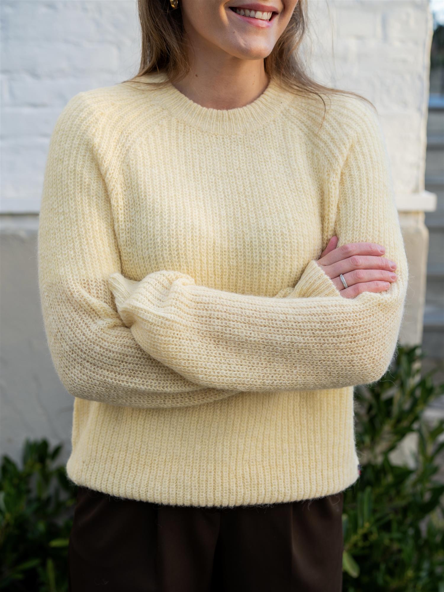 Lexington Alpaca Blend Ragland Sweater Yellow