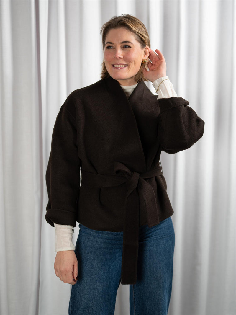 ONE and OTHER Greta Wool Jacket Espresso