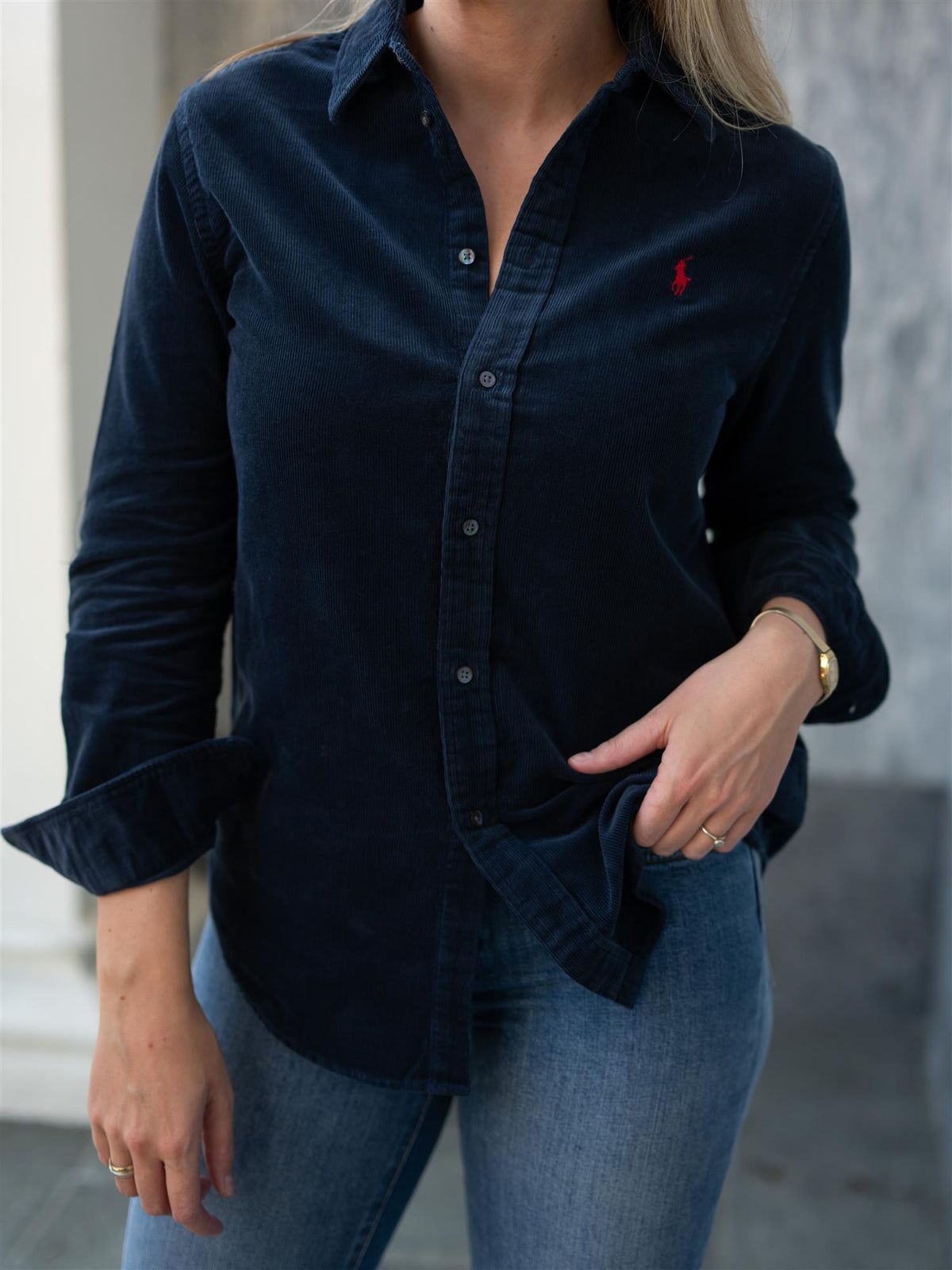 Woven Sport Shirt Navy