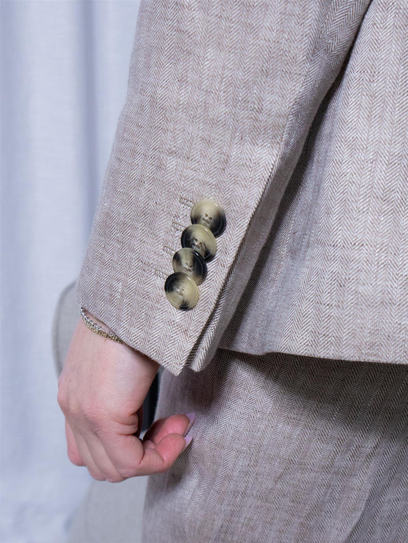Sand Ginette Pointy Blazer Beige