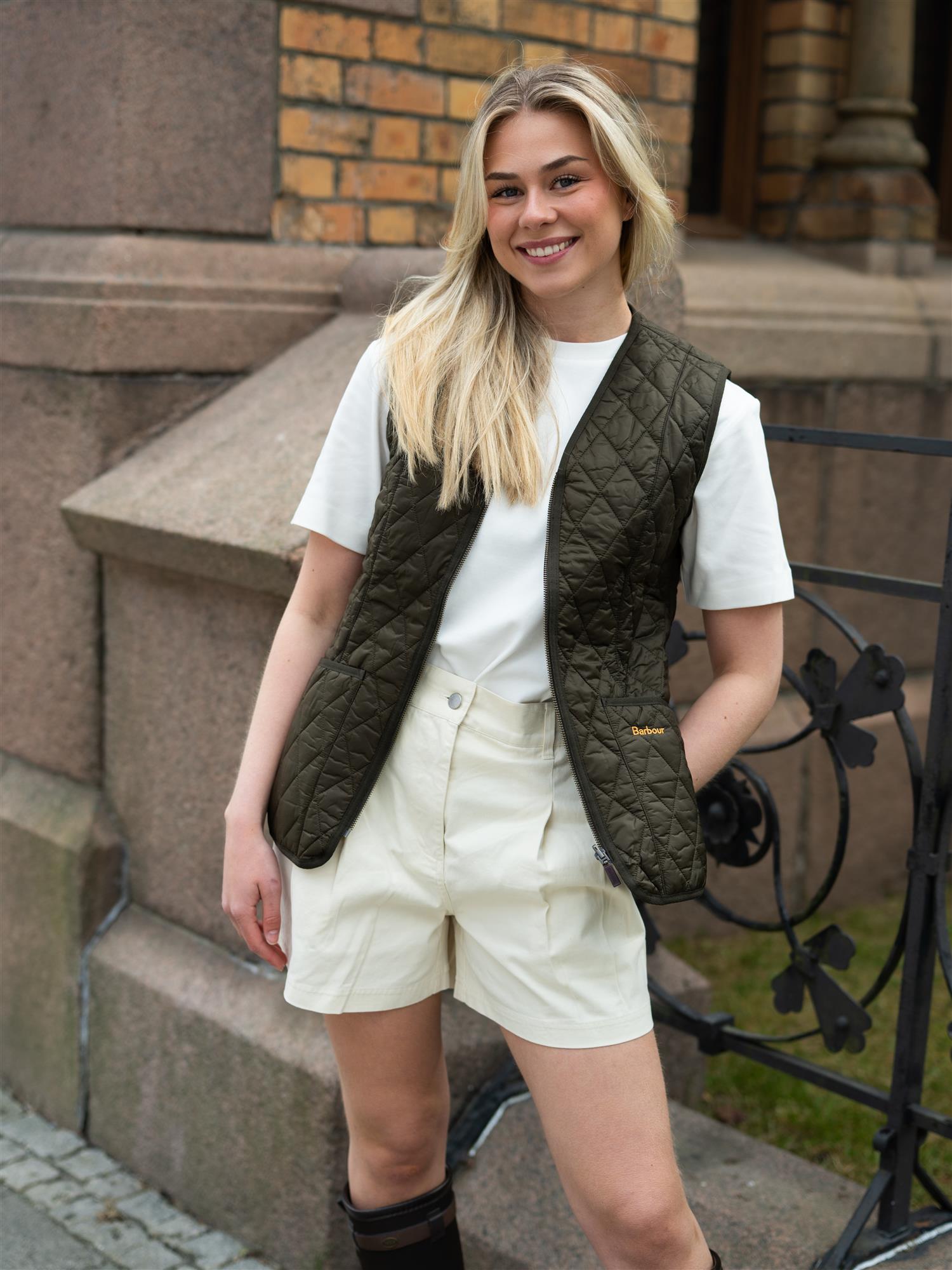 Barbour Betty Liner Oliven