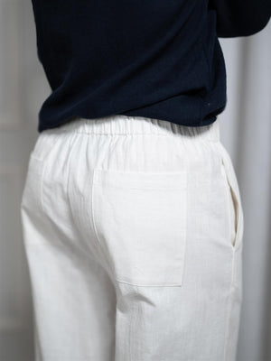 Christian Aks Luna Linen Trouser White
