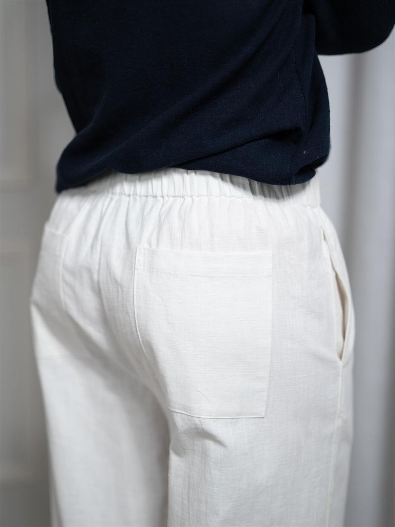 Christian Aks Luna Linen Trouser White