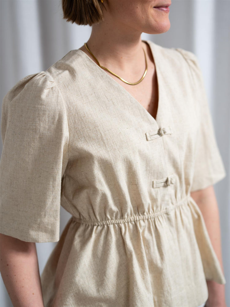 Christian Aks Monic Linen Top Sand
