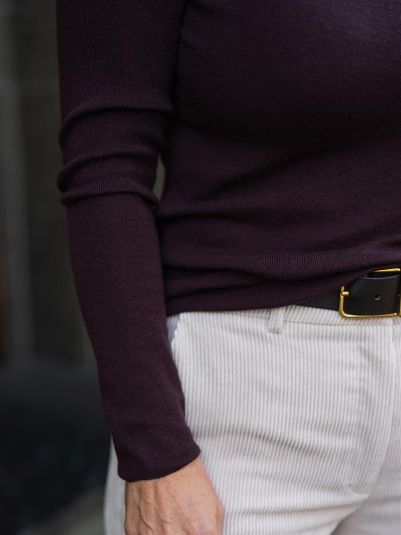 Mos Mosh Bouch O-neck Knit Fudge