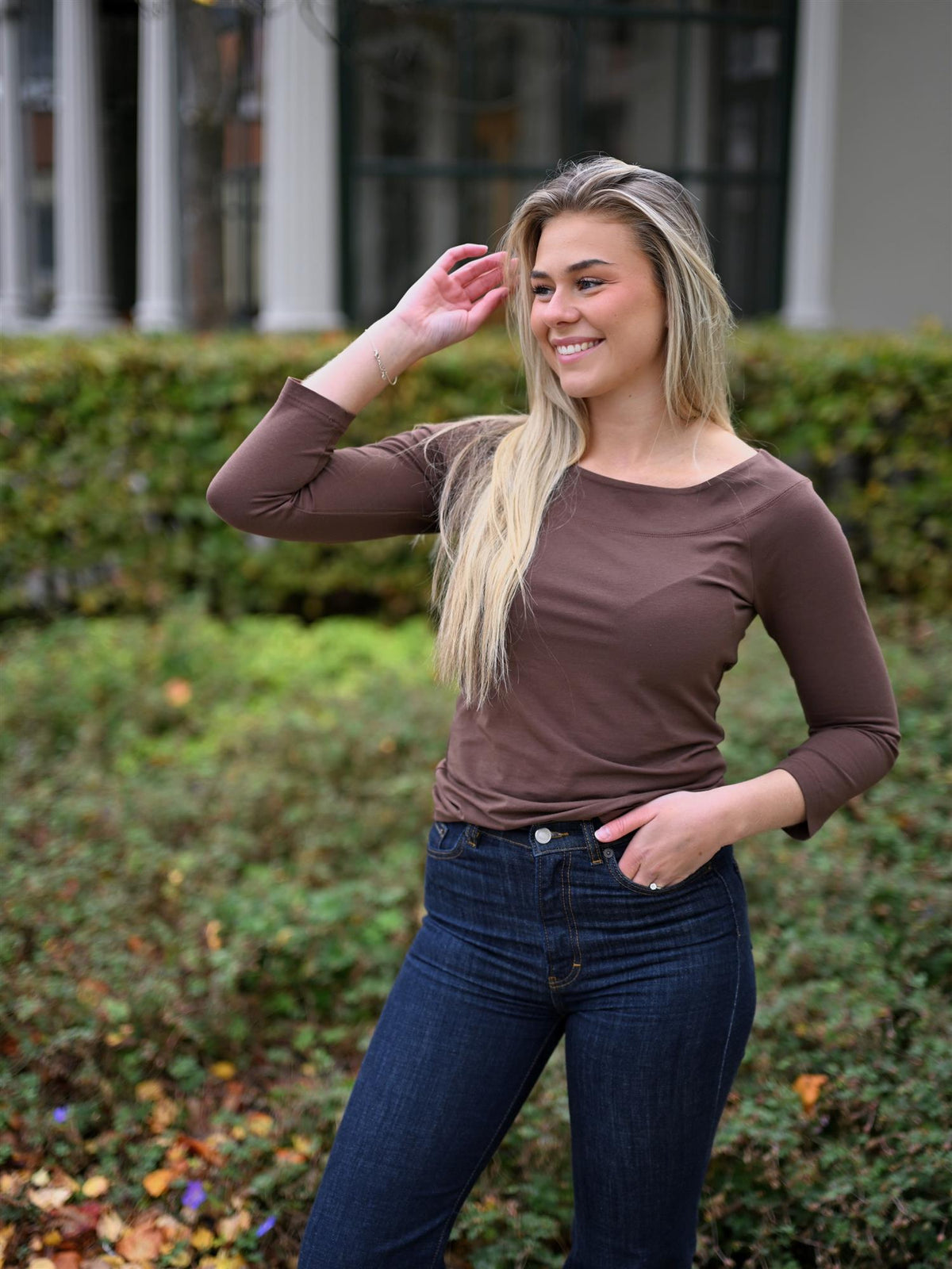 Wakaba Blouse Brown