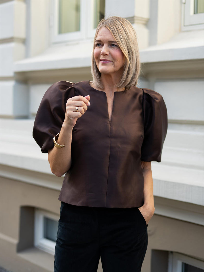 Camilla Pihl Maeve Blouse Dark Brown
