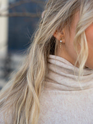 Davida Curved Turtleneck Light Beige