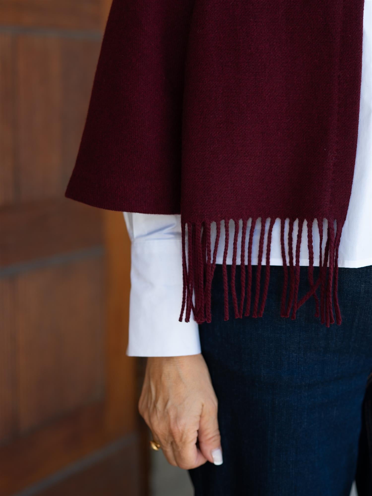 Keyla Lambswool Jacket Burgundy