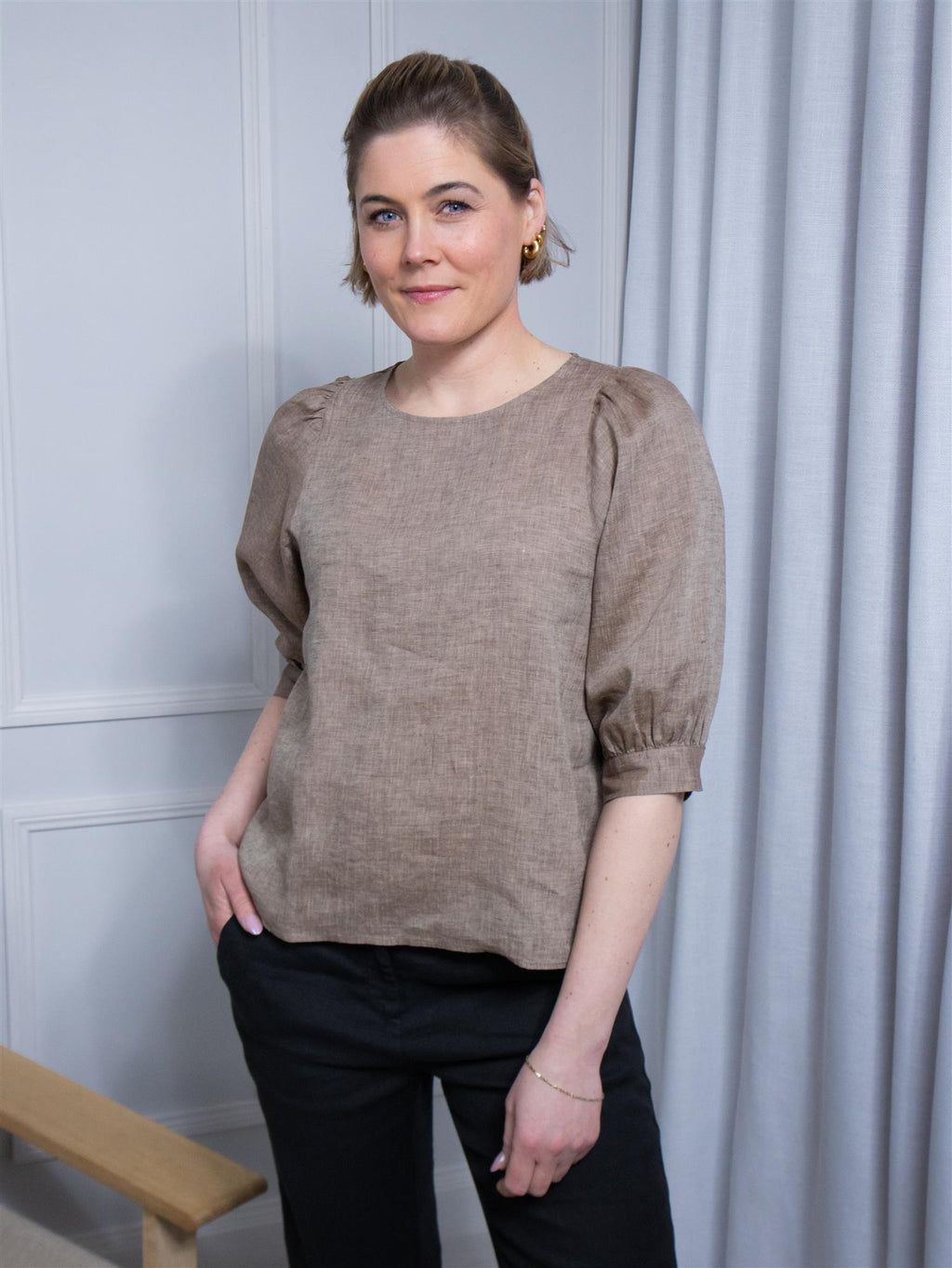 Stenströms Carmen Blouse Light Brown