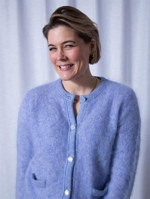 Ella&il Una Chunky Jacket Light Blue