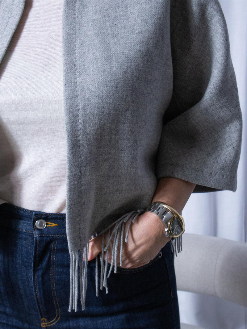 Christian Aks Keyla Lambswool Jacket Lt. Grey Mel