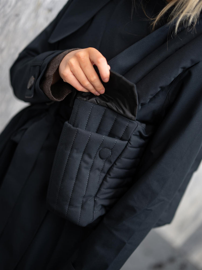 BRGN Puffed City Bag New Black