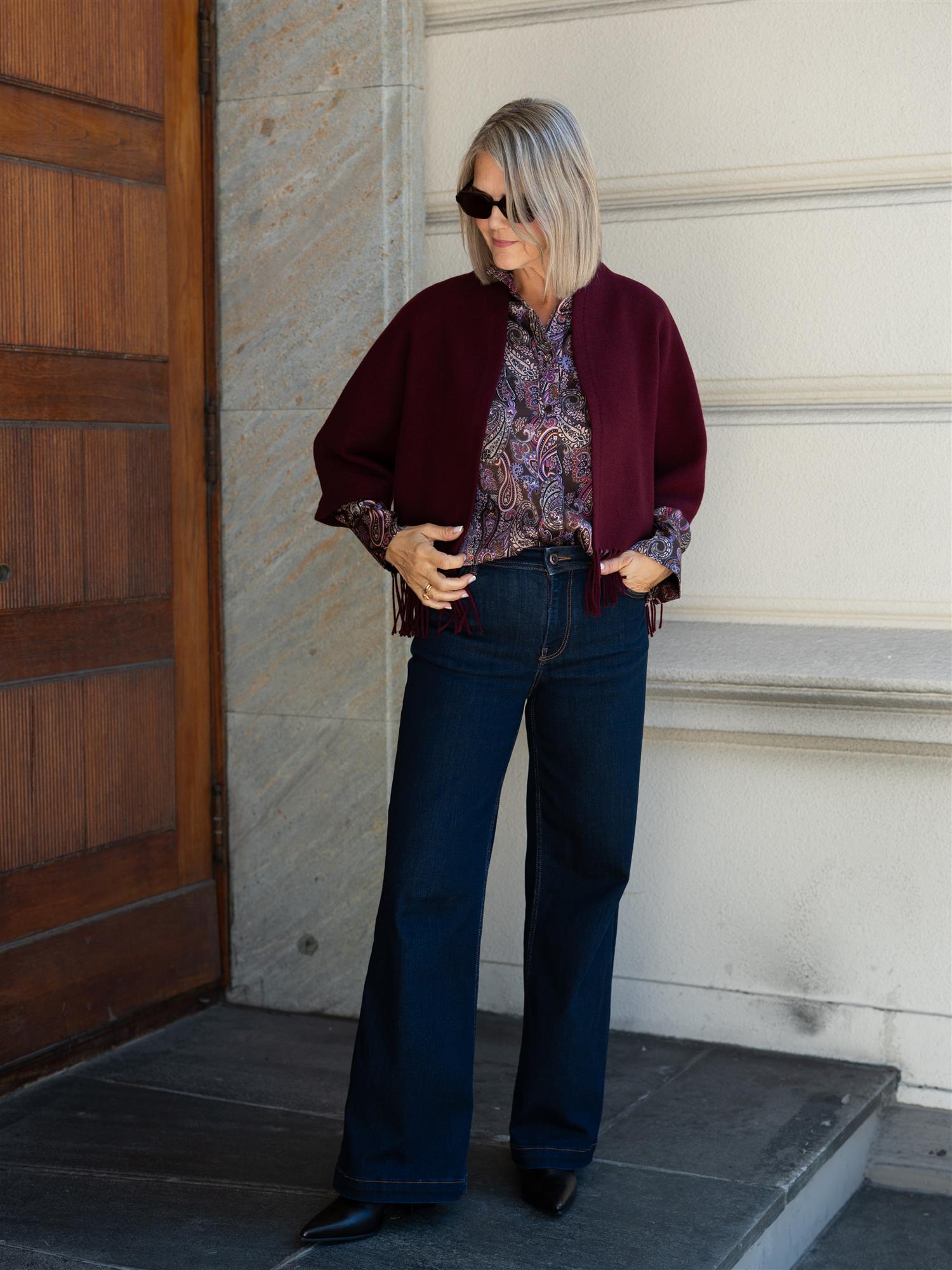 Amelie Blouse With Stand Collar