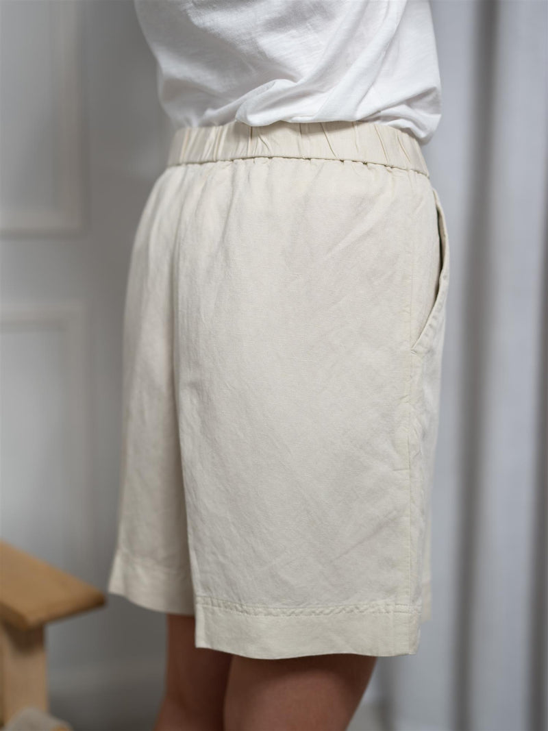 Gant Rel Linen Blend Pull On Shorts Putty