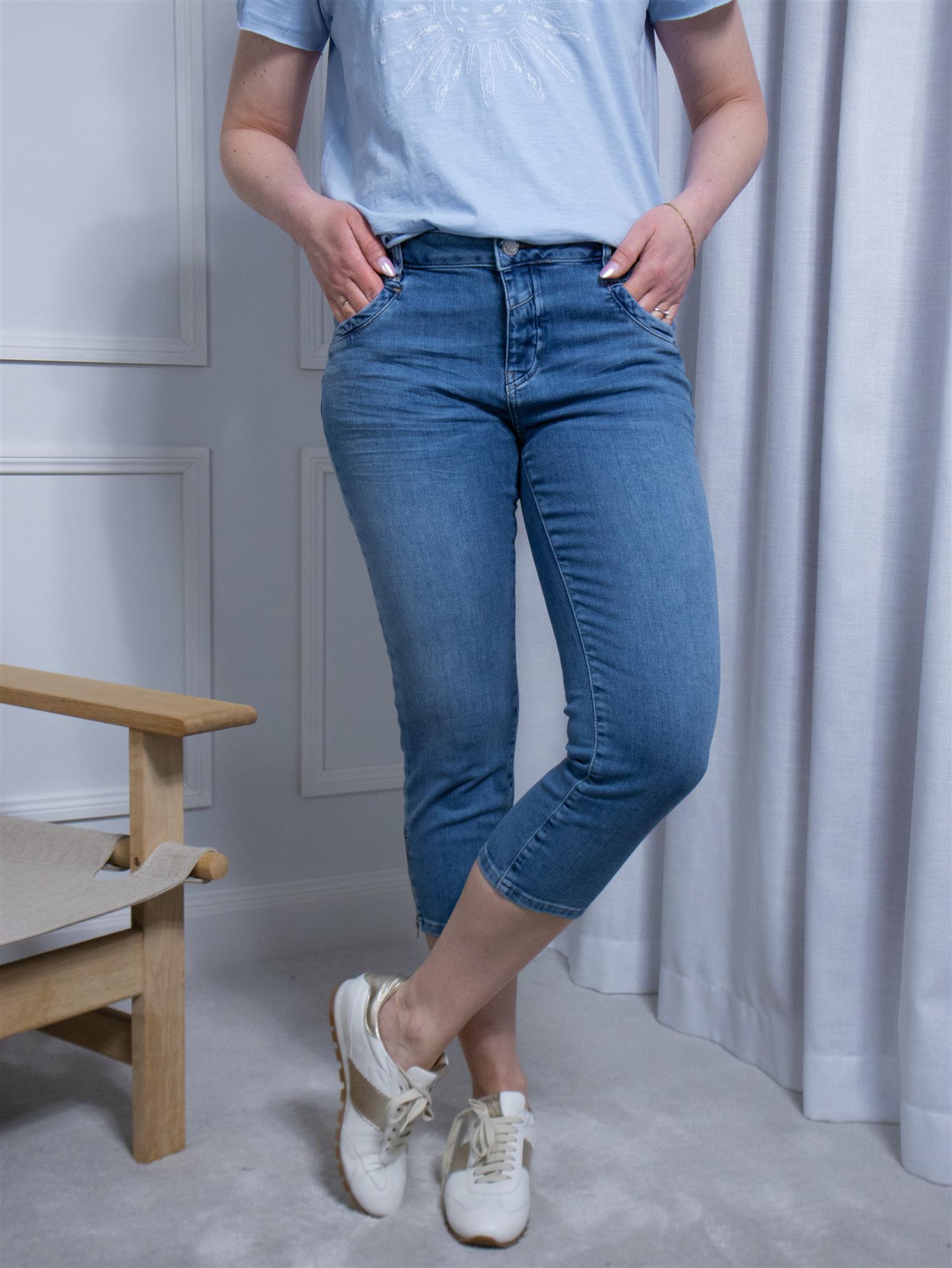 Mos Mosh Naomi Olympos Jeans Mid Blue