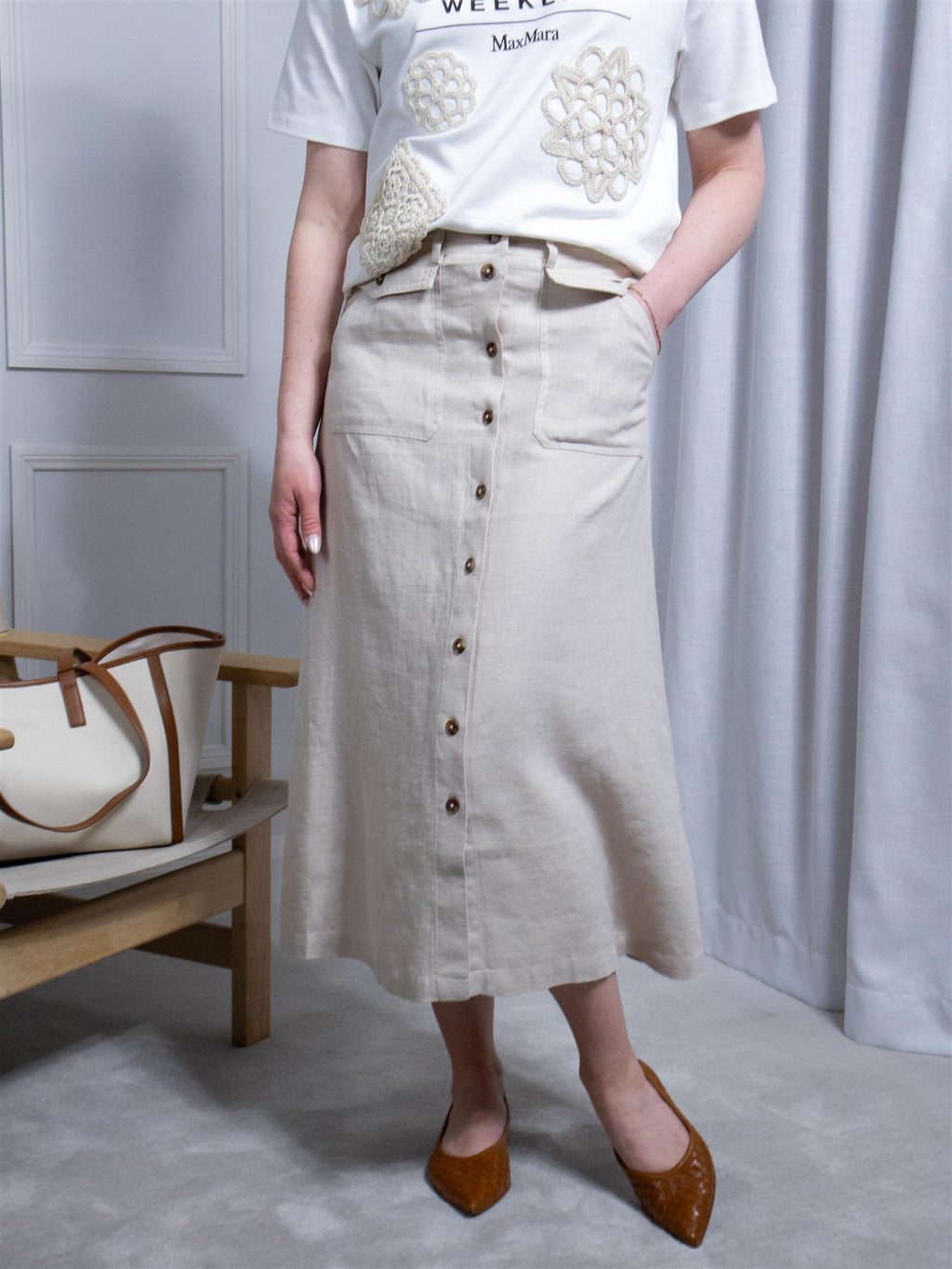 Stenströms Heidi Skirt Cargo Light Beige