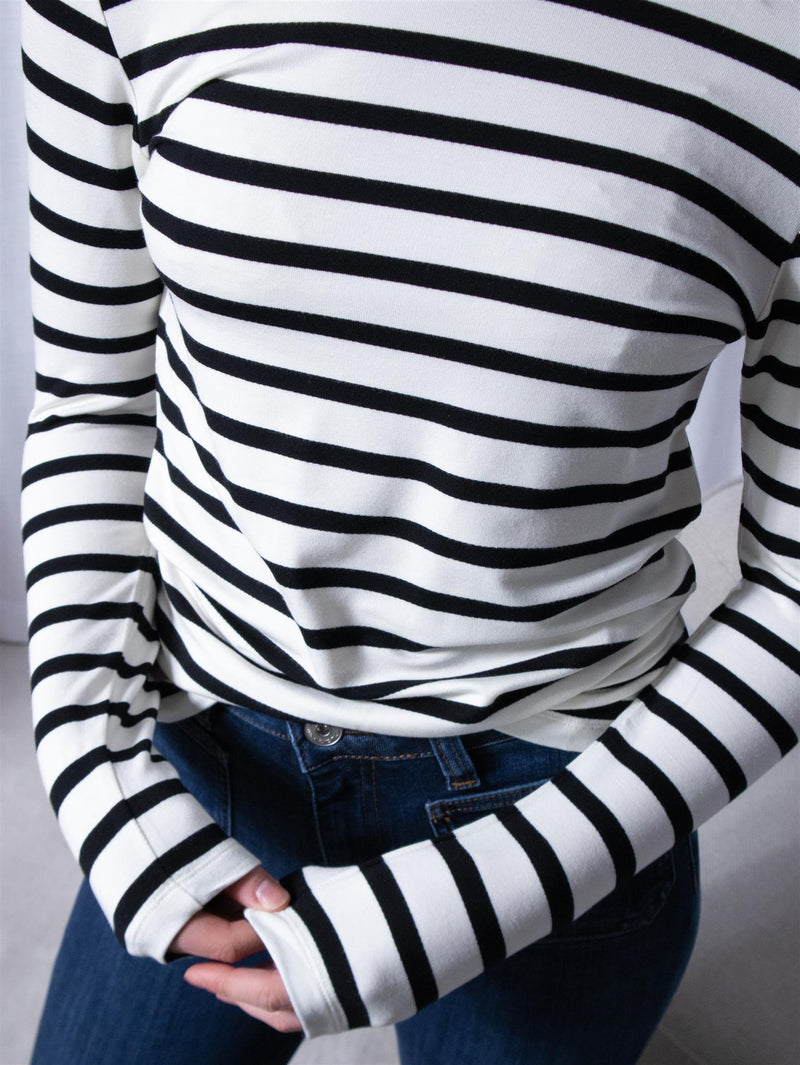 Stylein Canvey Top White Striped