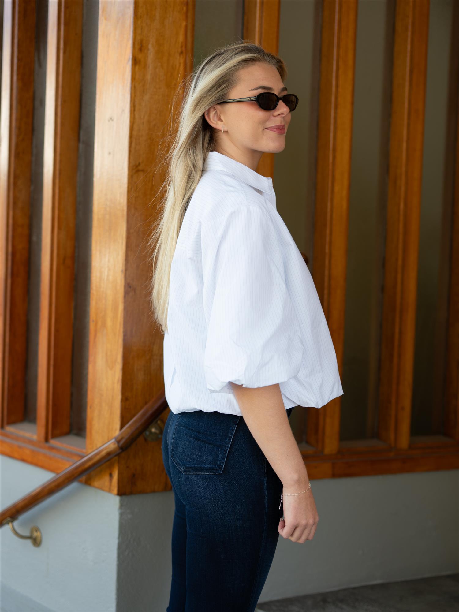MMMaxime Nylah Shirt Bright White