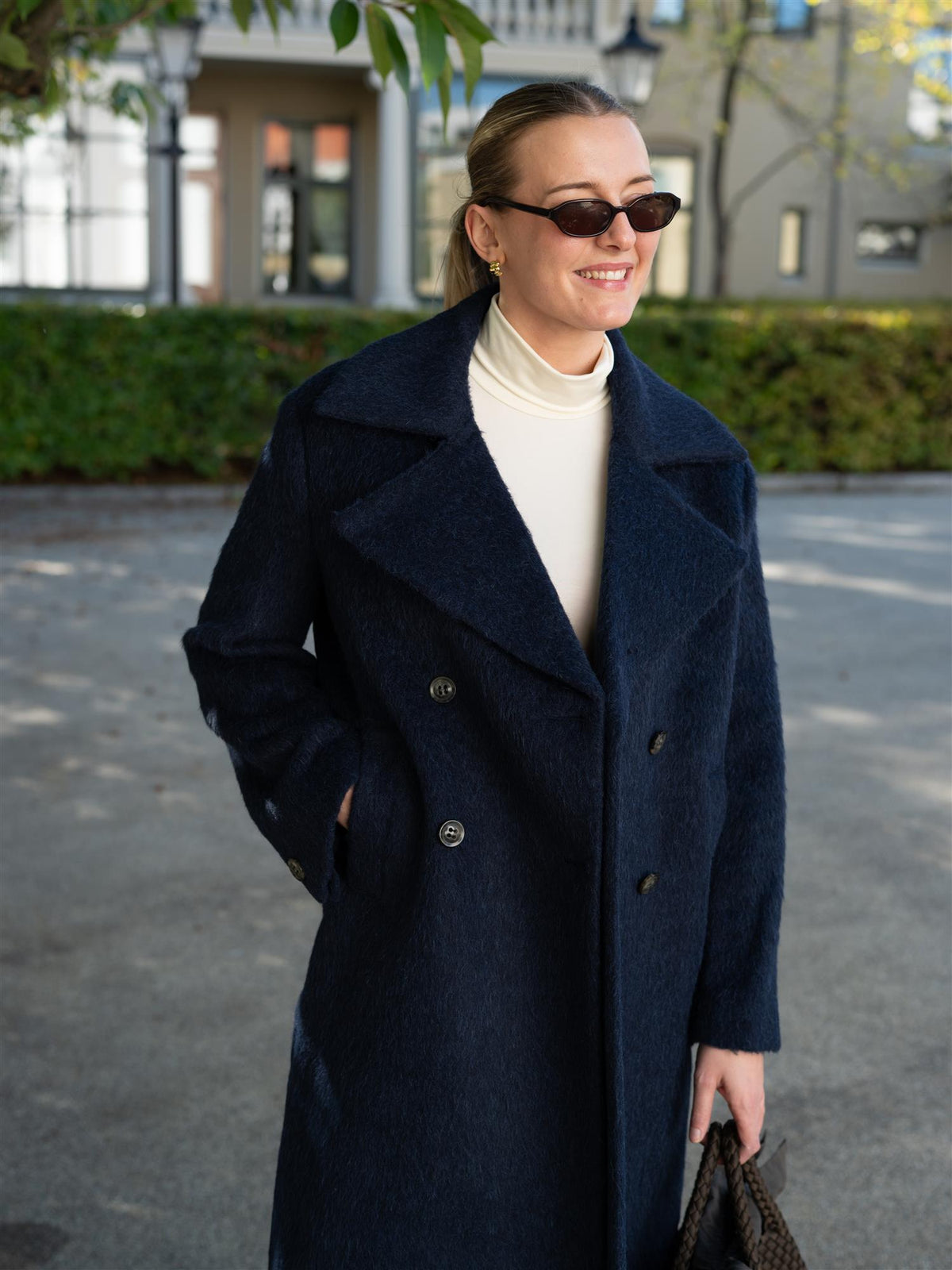 Mohair Coat Anke Medium Blue